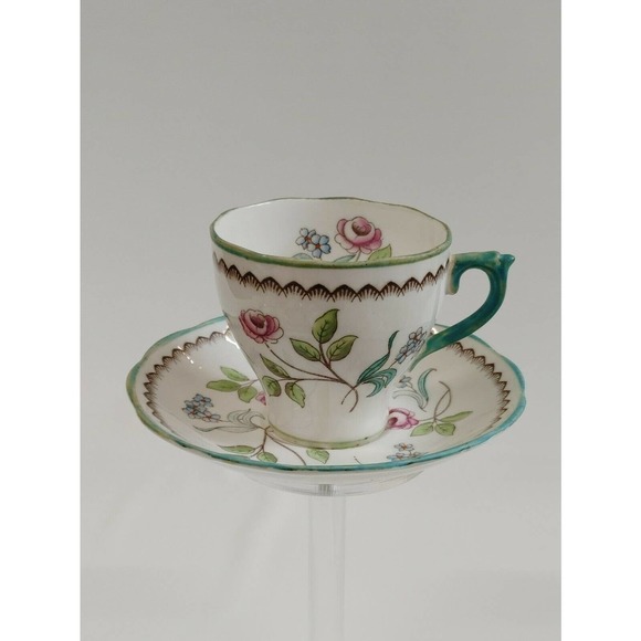 Roslyn Other - Vtg, Antique Roslyn Derwent Cup Saucer Pink, Blue